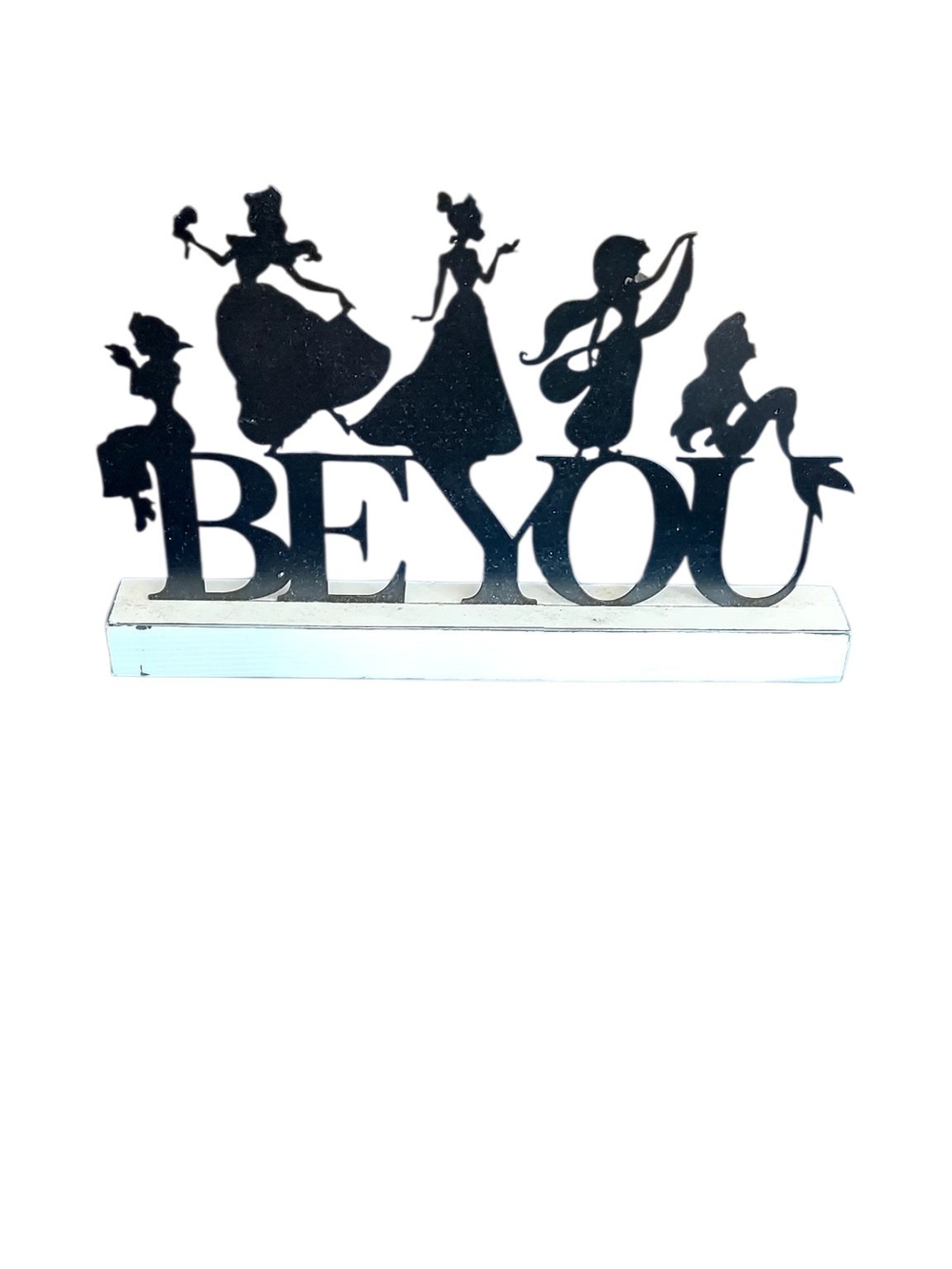 Disney Black 'BE YOU' Princess Silhouette Table Accent